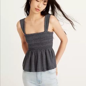 Madewell Texture & Thread Smocked Tank